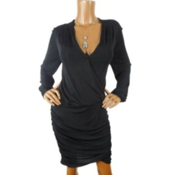Express Dresses & Skirts - EXPRESS M NWT Black Cocktail Dress Lurex Low Cut